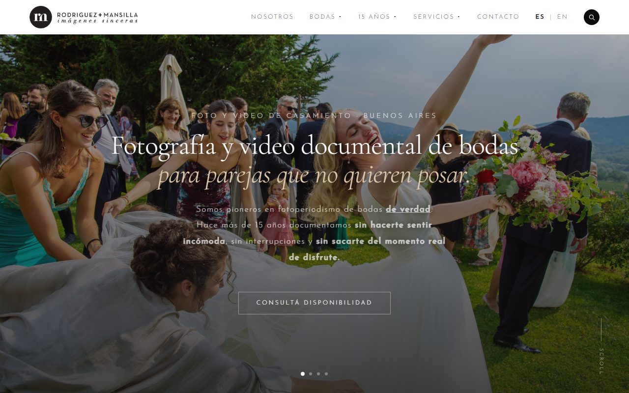 Captura del sitio Rodríguez + Mansilla